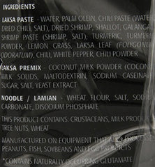 Steaming Laksa Lamian noodles from Prima Taste with creamy coconut curry.