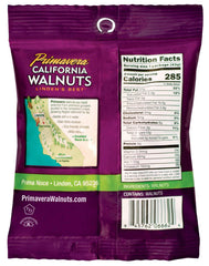 Primavera walnuts snack pack bags highlighting convenient single-serve portions