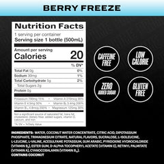 PRIME Hydration Berry Freeze being poured for a refreshing, electrolytes boost.