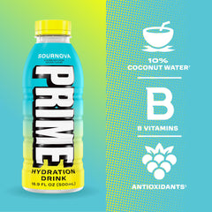 PRIME Hydration Sour Nova glass being poured with a tart, refreshing profile