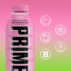 PRIME Hydration Strawberry Watermelon multi-pack display for easy stocking