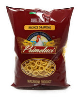 Primeluci Anelletti pasta pack with four 1 lb bags, convenient for meals