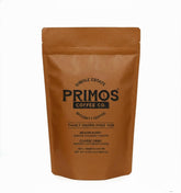 Primos Coffee Co. French press coarse-ground coffee in a bag for a smooth, full-bodied brew.