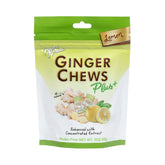 Prince Of Peace Ginger Chew Plus Lemon packaging front for on the go digestion support