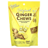 Prince Of Peace Ginger Chews Original bag showing gluten-free packaging.