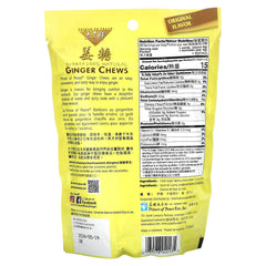 Prince Of Peace Ginger Chews Original label close-up showing gluten-free claim.