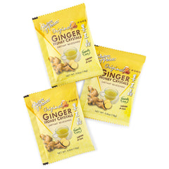 Prince of Peace hot brew with lemon ginger honey crystals enhancing soothing aroma.