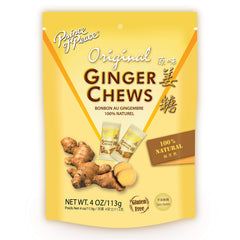 Prince of Peace Original Ginger Chews pack front view for convenient on-the-go snacking