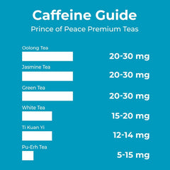 Prince of Peace Jasmine Green Tea jasmine blossoms with leaves, delicate aroma