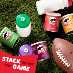 Pringles BBQ can shot conveys smoky profile ideal for game or party snacks