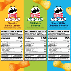 Pringles Mingles sharp white cheddar ranch bowtie puffs ready for game night snacking