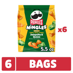 Two-flavor Minges visual highlight jalapeno and queso on every puff.