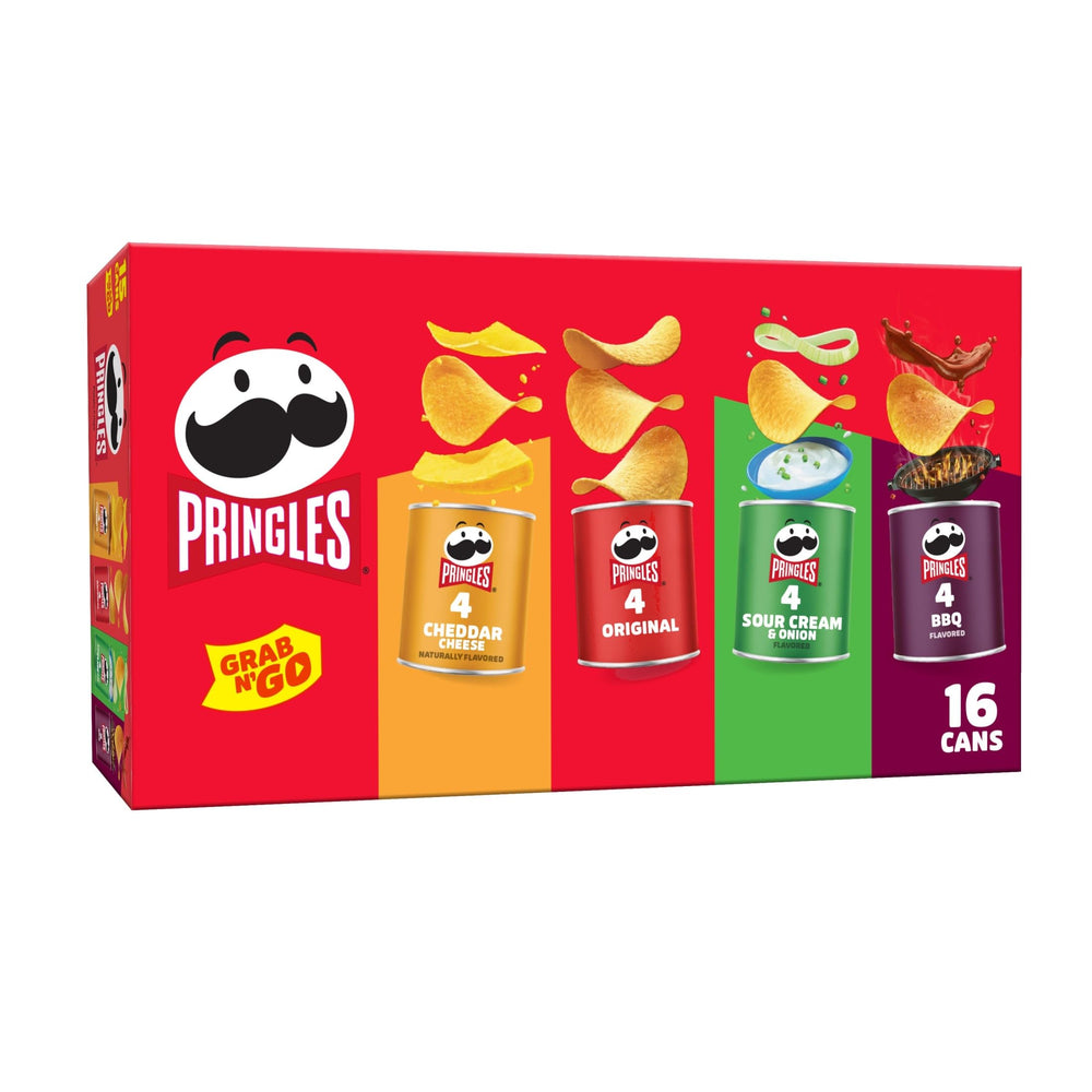 Pringles Original can with classic wavy crisps, ideal for on-the-go snacking