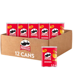 Pringles Original can popping open for a quick on-the-go bite