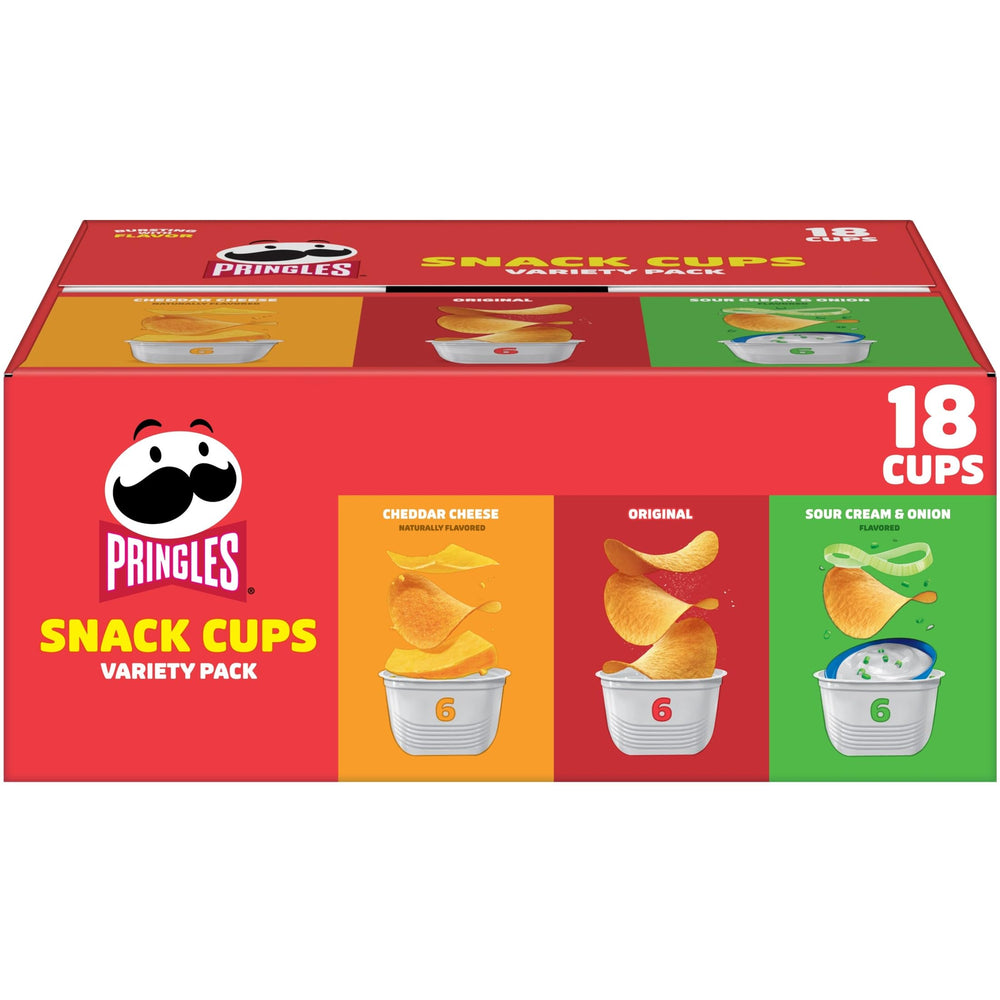 Pringles Original cups show classic flavor in stackable cups for quick snacking