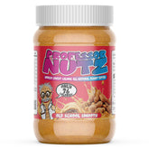 Professor Nutz Organic Peanut Butter jar with creamy spread ready to enjoy.