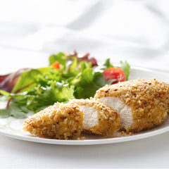 Close-up of Progresso breadcrumbs showing light, crispy texture for frying.