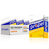 Propel raspberry lemonade electrolyte packets on the go for hydration.