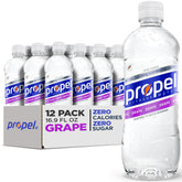 Propel grape electrolyte water bottle for workout hydration with electrolytes