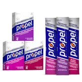 Propel grape packet close-up for zero-calorie hydration with electrolytes.