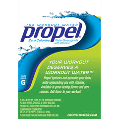 Propel kiwi strawberry drink in glass ready after mixing