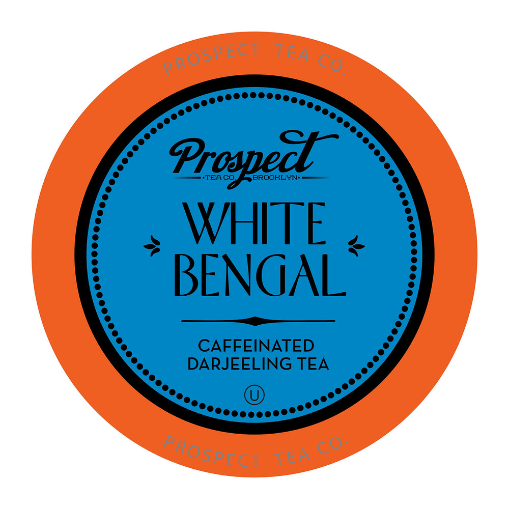 Prospect Tea Co. White Bengal Darjeeling pods in a premium pack showcase freshness for home brewing