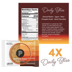 Protein Puck gluten-free packaging highlights clean, convenient energy outdoors.
