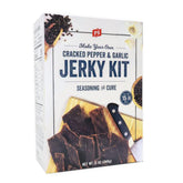 PS Seasoning Jerky Kit packaging with cracked pepper and garlic flavors, ready to inspire homemade jerky.