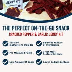 PS Seasoning Jerky Kit seasoning packets ready for quick, consistent flavor in batches.