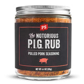 PS Seasoning Notorious PIG bottle with sweet brown sugar rub enhances pork flavor for pulled pork