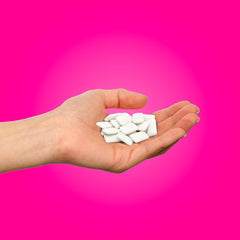 PUR Gum Spearmint flavor blister highlights cool, refreshing taste with xylitol balance