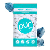 PUR Gum Wintergreen bag showing resealable freshness
