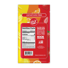 PUR Jumbo Gum with strawberry, banana, and orange flavors