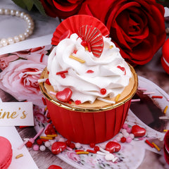 PURBOT Valentines Sprinkles pearl jimmies for elegant cake accents