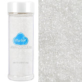 PurBOT white sanding sugar jar close-up for sparkling decorations
