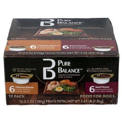 Pure Balance Variety Pack with chicken and beef portions for versatile meals.
