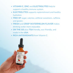 Ingredient panel highlighting Vitamin C and Zinc in Pure Inventions formula