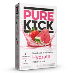 Pure Kick hydration packet Strawberry Watermelon for on-the-go hydration