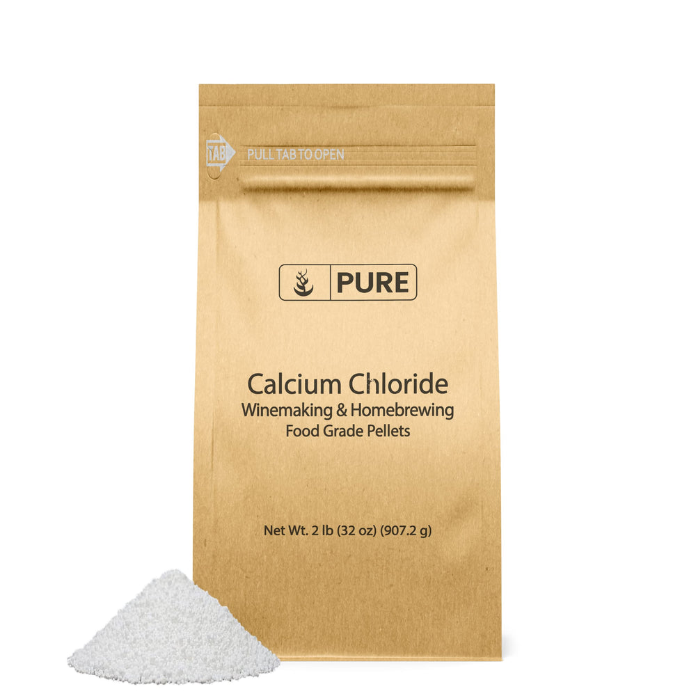 Pure Original Ingredients calcium chloride bag, resealable, ideal for wine and cheese making
