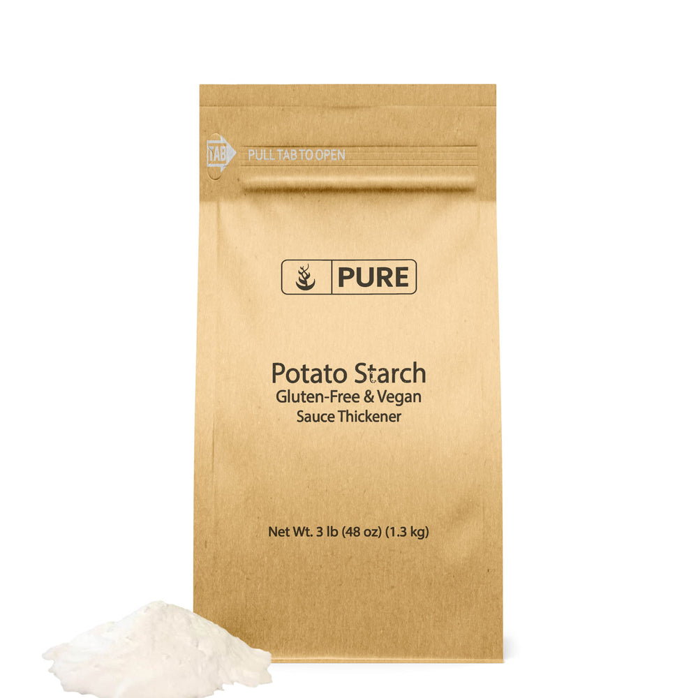 Pure Original Ingredients potato starch thickener in a resealable bag.