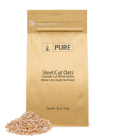 Pure Original Ingredients steel cut oats in eco-friendly packaging, ideal for hearty breakfasts