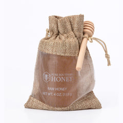 Pure Southern Honey 4 oz raw unheated jar close-up