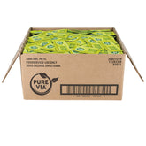 Pure Via stevia packets for 1,000-count carton ideal for offices.