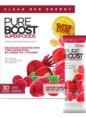 Pureboost Red Burst packets ready for your daily energy boost