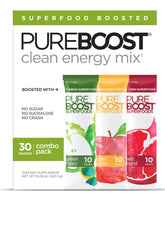 Pureboost sugar-free energy booster packets on the go