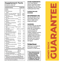 Pureboost Tropical Spark tub and packaging show convenient, on-the-go energy and immune-related nutrients.