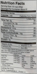 Purely Elizabeth nutrition label snapshot shows 4 g protein per serving