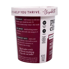 Purely Elizabeth Oatmeal Cup Mix Berry Preb cup ready for a quick, comforting breakfast.