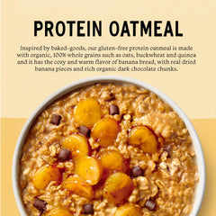 Organic gluten-free Non-GMO labeled Purely Elizabeth oats for clean nutrition.