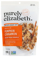 Purely Elizabeth Pumpkin Cinnamon Ancient Grain Granola bowl with hearty crunch for breakfast